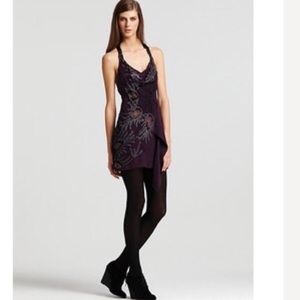 Nanette Lepore plum Embellished Dress
